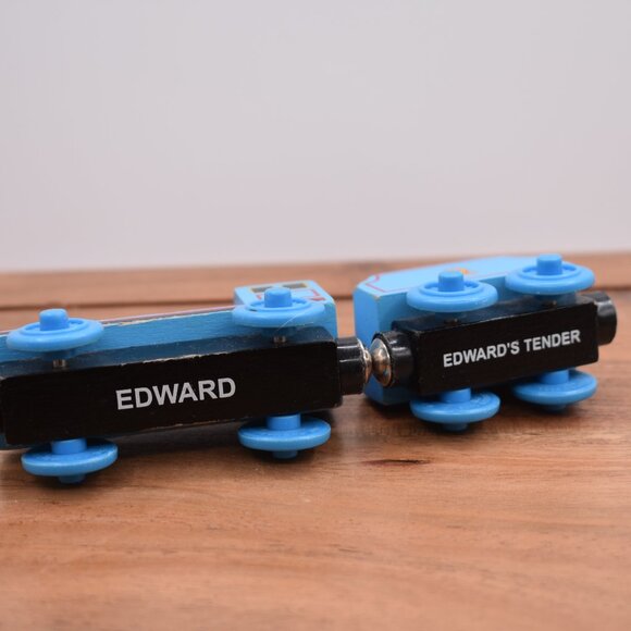 Edward & Edward's Tender Train 2003 Thomas & Friends Wooden Railway Wood Engine - Picture 6 of 6
